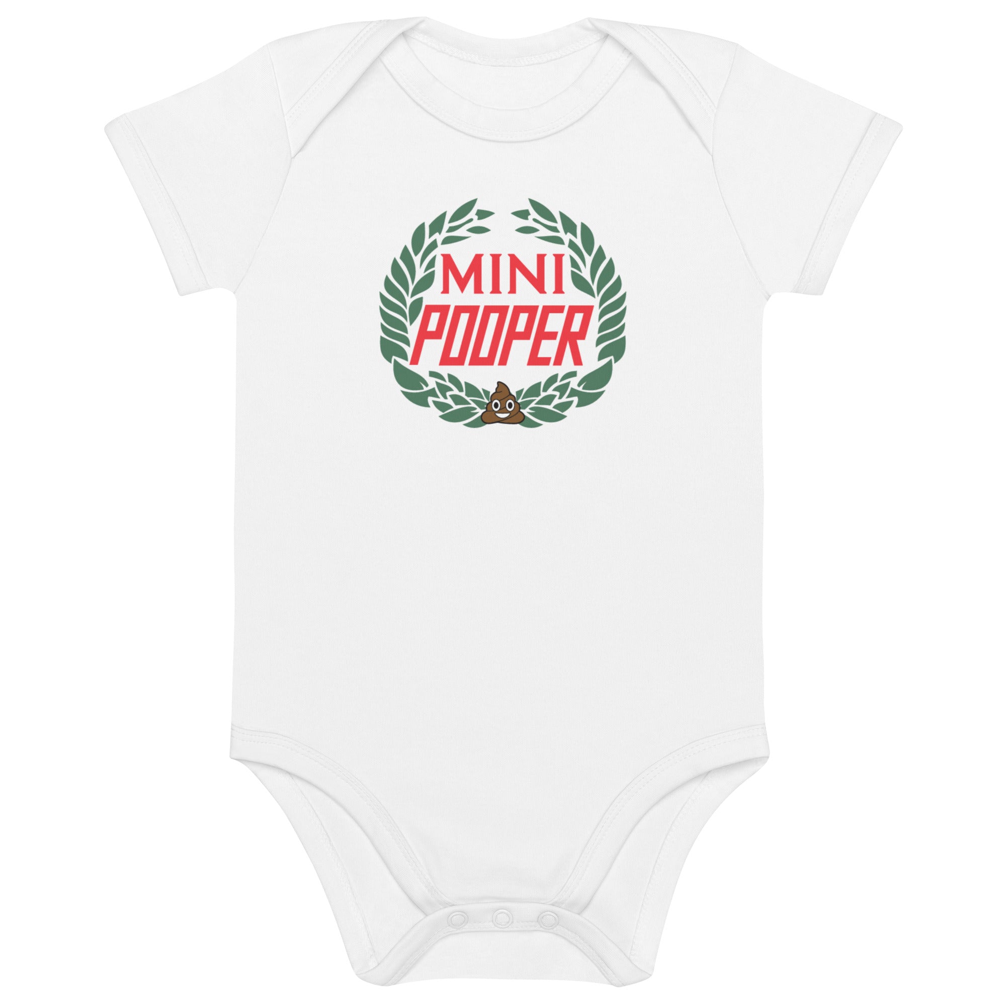 Organic Vegan Cotton Baby MINI Pooper One-piece