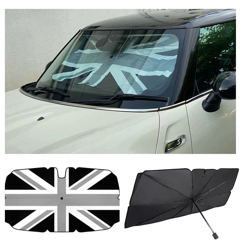 Mini Cooper Windshield Sunshade - Umbrella Style - Premium from Shopminiparts.com - Just €59.90! Shop now at Shopminiparts.com