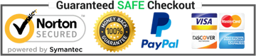 Guaranteed safe & secure checkout badges
