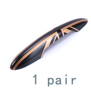 Black Gas Cap & Door Handle Cover Set For Mini Cooper 2007-2014 R55 R56 Clubman/Paceman
